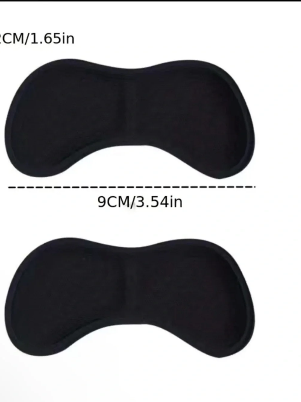 Black Gel Heel Pads - 1 pair